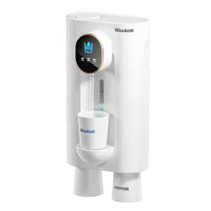 S7 Automatic Mouthwash Dispenser Touchless for Bathroom Smart Electric Mouthwash Dispenser with 3 Magnetic Cups Rechargeable LED Screen Displays 3 Dispensing Amounts