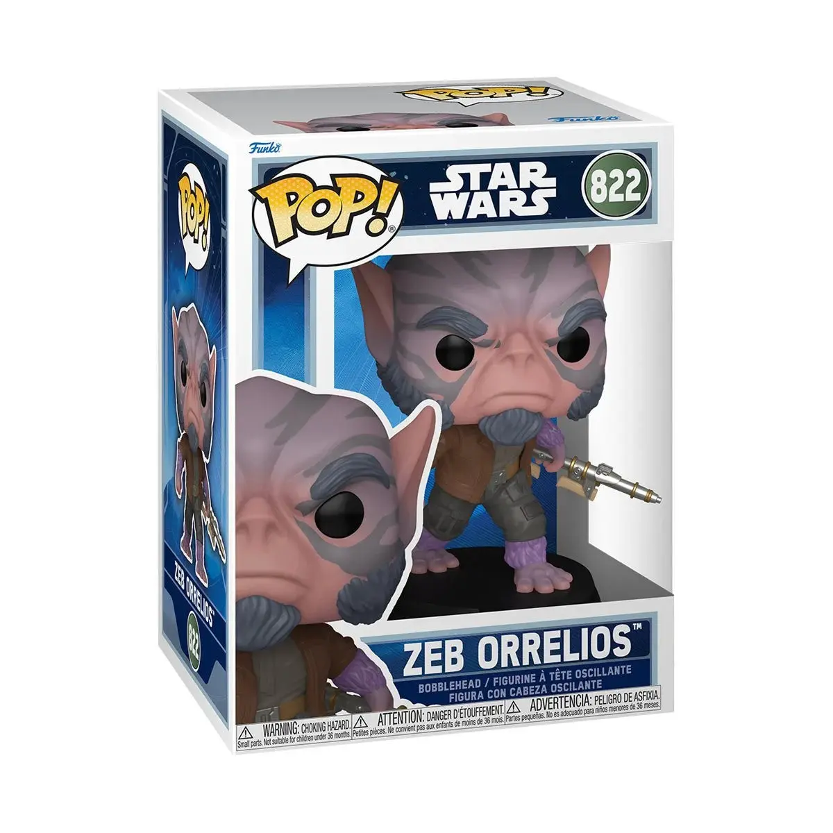 Star Wars: The Mandalorian and Grogu Zeb Orrelios Funko Pop! Vinyl Figure #822