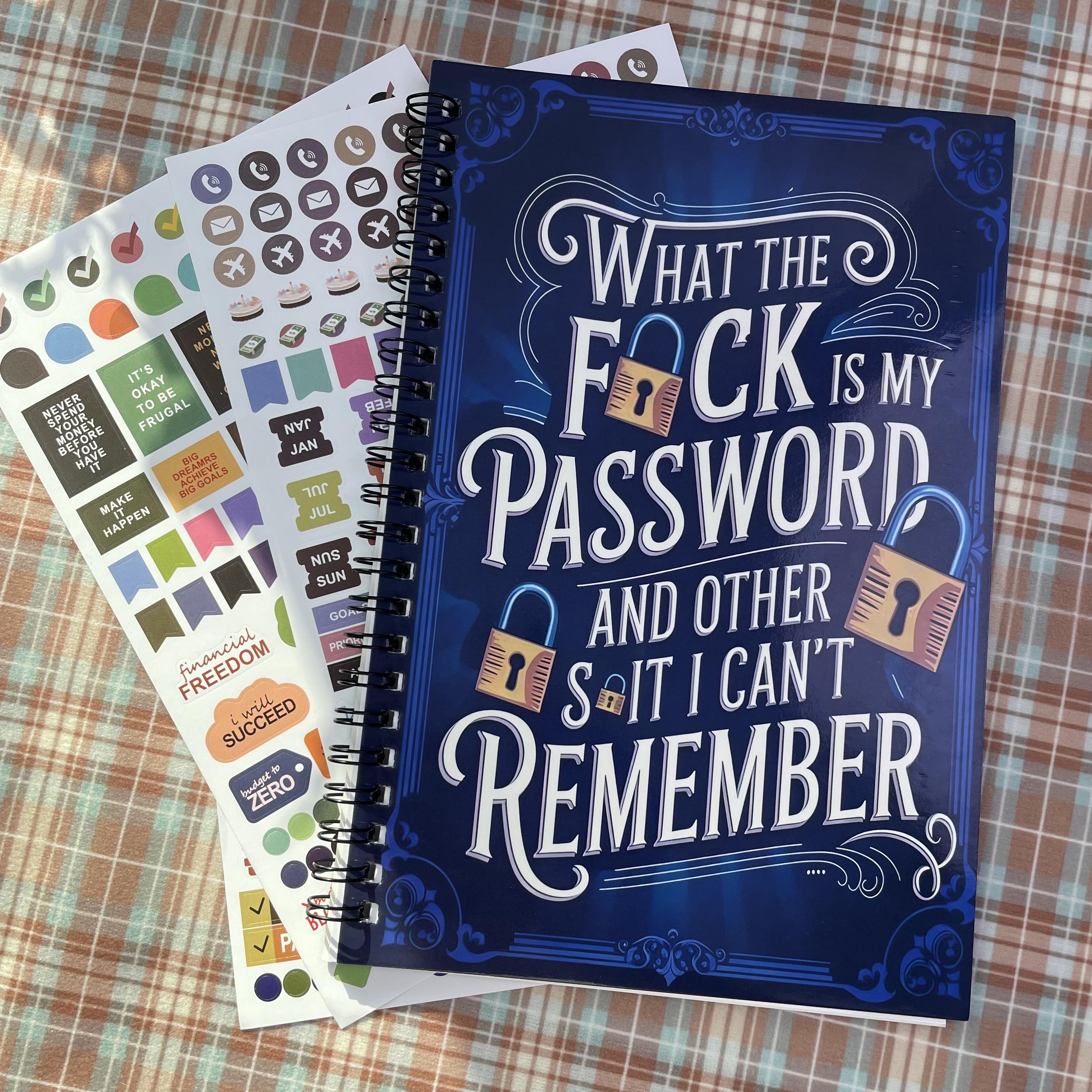 Compact Password Keeper Notebook, Lightweight Layered Tabs Organizer with Sturdy Build, Versatile Security Tool & Notebook Accessory for All Ages