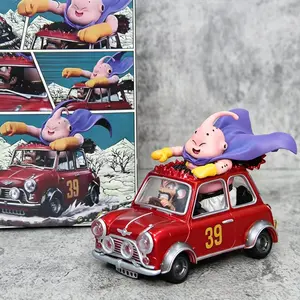 Dragon Ball Buu Satan Car Figure, Figurine, Classic Funny Scene, Bright Metal Paint, Detailed PVC Material, Must-Have Collectible