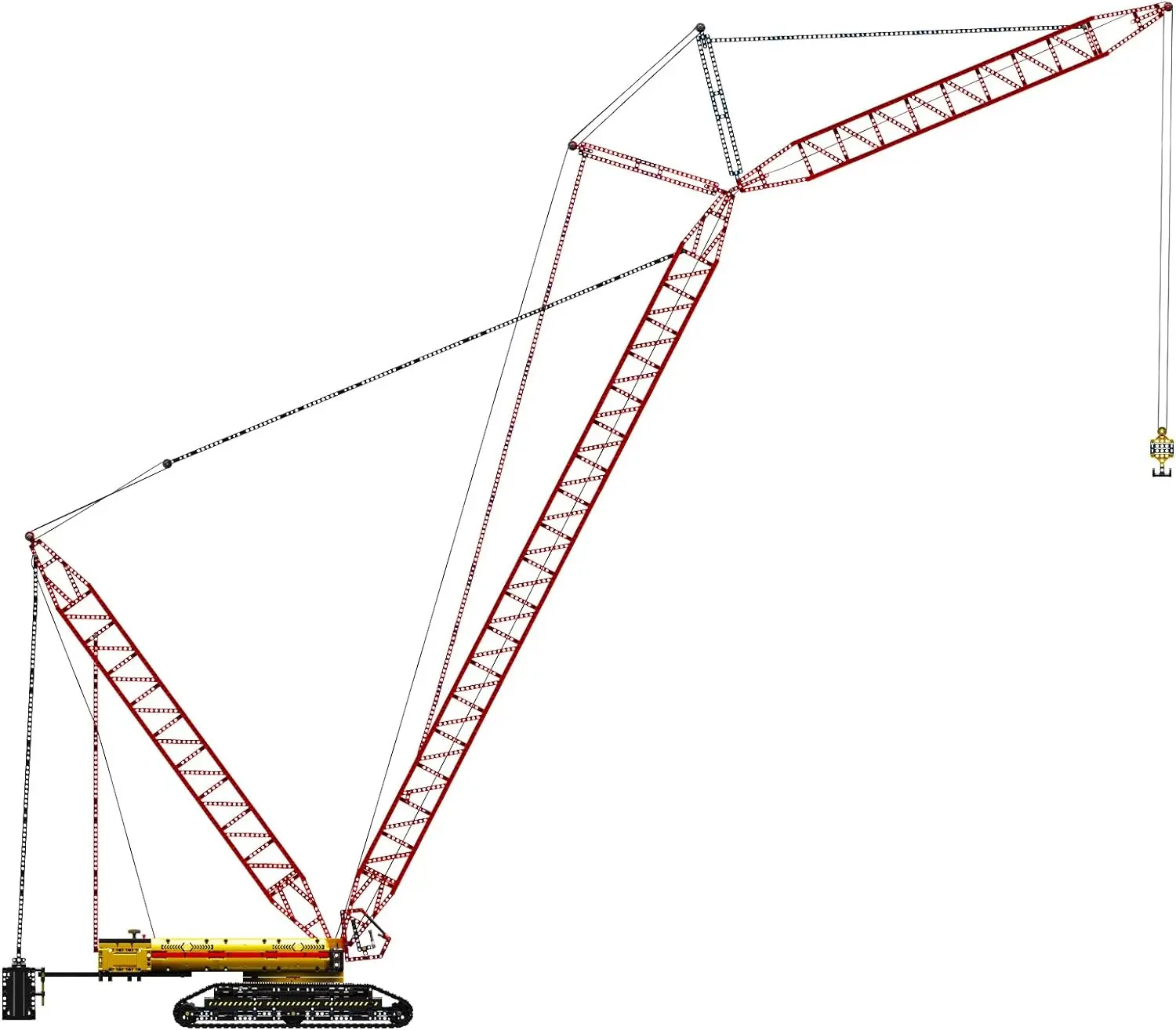 Mould King 17015 Crawler Crane Building Block Sets, High-up 210cm LR ...