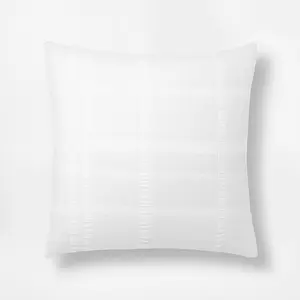 Threshold Studio McGee Pillow Sham Cotton Waffle OEKO-TEX Matelasse, White, Euro