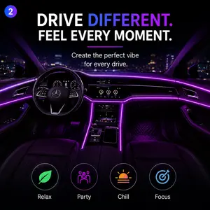 GlowDrive™ RGB Interior Lights – 16M Colors + Music Sync