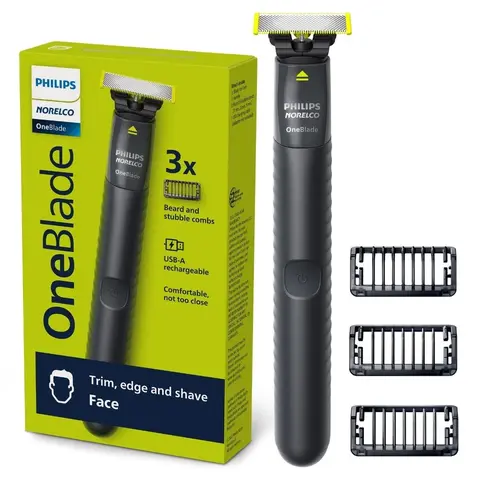Philips Norelco OneBlade Original Face, Electric Razor and Styler, QP1424/70