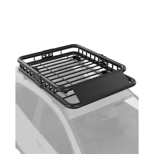 GARVEE Roof Rack Basket, 51"x 36"x 5" Heavy-Duty Roof Rack Basket with Extension for SUVs & Jeep Cherokee - 200 LB Capacity