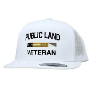 Public Land Veteran Trucker Hat - Classic Design for Outdoor Activities