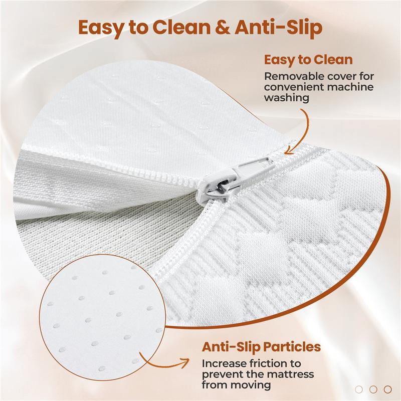 Yaheetech Twin/Full/Queen Size Mattress Cooling Gel Memory Foam Mattress, Green Tea Bed Mattress in a Box, Medium Firm, 8/10/12 inch