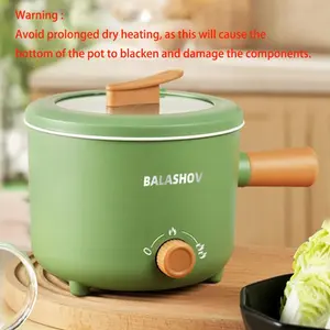 Electric Pot, Portable Non-Stick Pot with Handle, Kitchen Accessory for Cooking Italian Pasta, Noodles, Beef & Rice, Multifunctional Hot Pot Cooker & Kitchen Appliance, Great Summer Gift