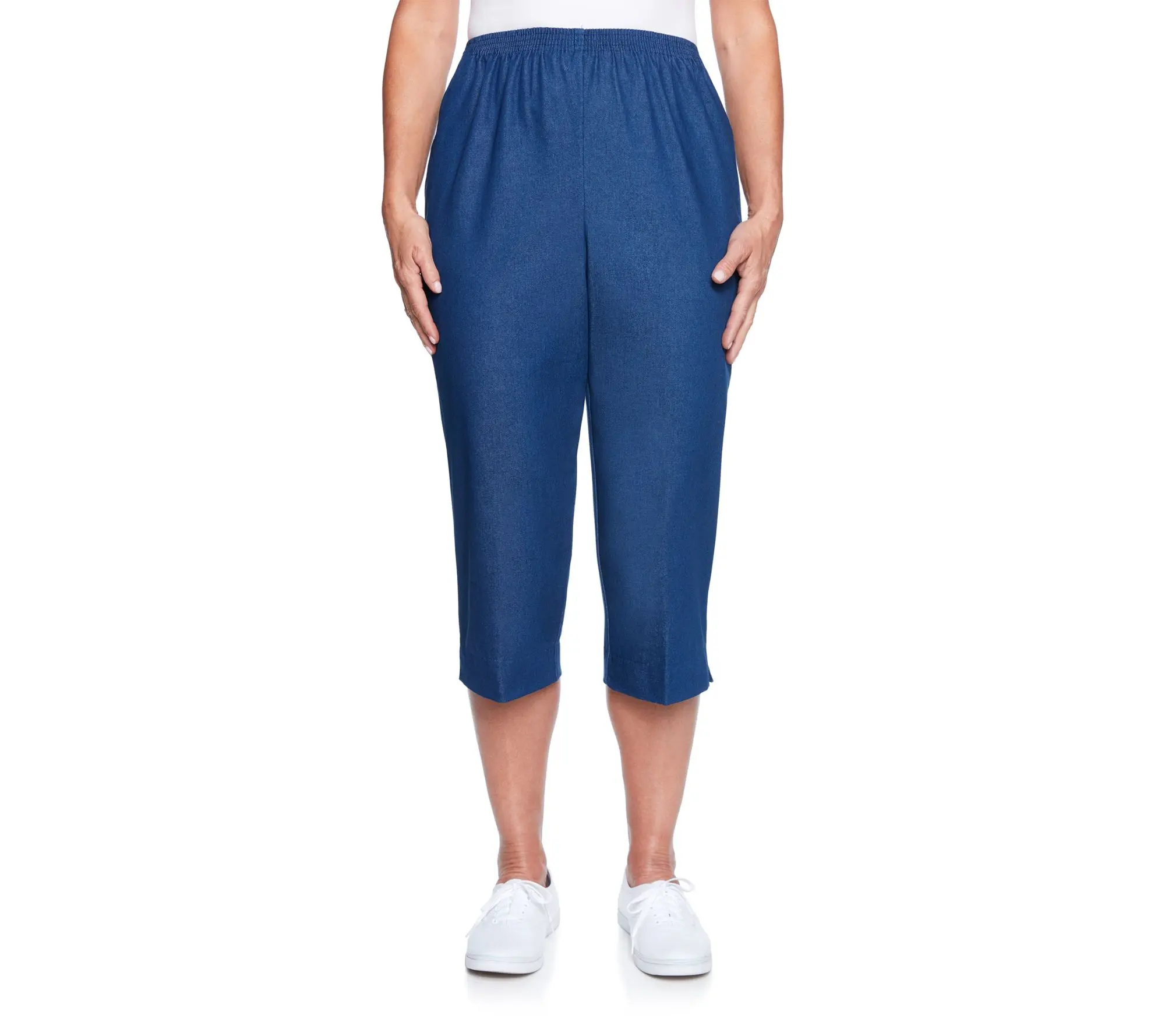 Alfred Dunner Petite Relaxed Fit Denim Capri Pants