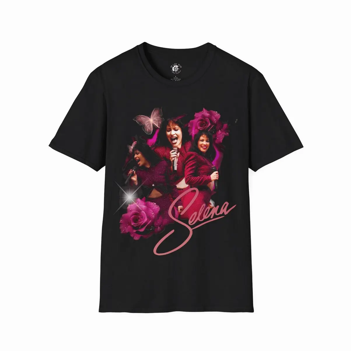 Gildan Women's Selena Quintanilla Graphic Tee, Essential Short Sleeve Streetwear Top, Lightweight Cotton Fabric for Halloween, Tshirt