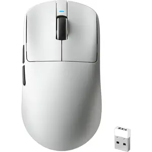 R1 SE+  Gaming , 18000 DPI, High-Precision PAW3395SE Sensor,55g Lightweight,Three Connection Modes , Programmable  Mice Suitable for Laptops/PC/ (White)