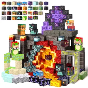 Magnetic Demon Railway Theme, Unisex Educational Puzzle Toy Set, Creative Magnetic Blocks, Ideal for Teens, Perfect Gift for Birthdays, Christmas, Halloween