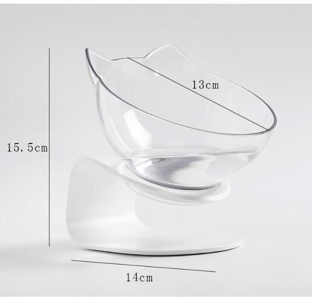 Cat Double Bowl Cat Food Bowl Protects Cervical Vertebra