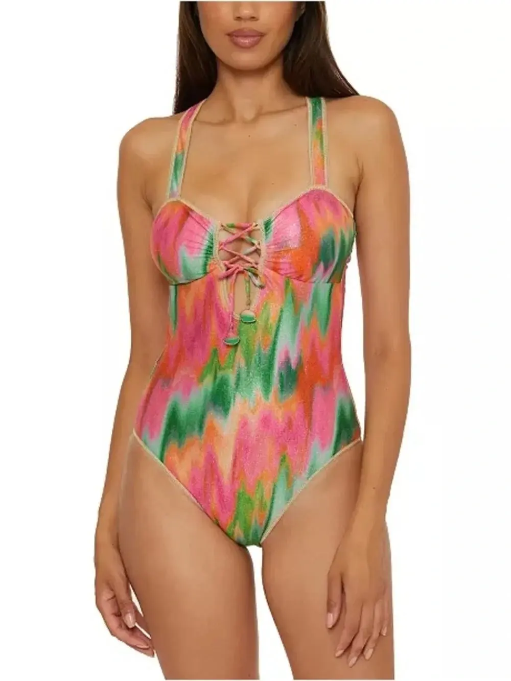 Becca Mirage One-Piece Metallic Swimsuit