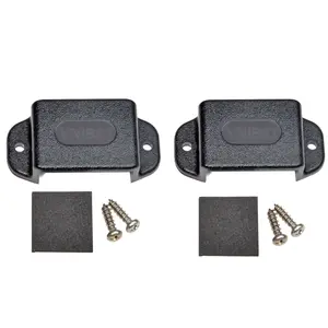 Tactical Ham Radio Mounting Bracket, Protable Handheld CB Walkie-Talkie Self-Tapping Screws Belt Clip Car/Truck Holder for Baofeng Midland Kenwood Motorola Talkabout Cobra(Black，2Packs)