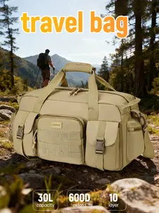 JUMAHEA must-have for professional outdoor sports enthusiasts; large capacity, multifunctional—outdoor camping bag, gym bag, outdoor sports bag, wet/dry separation, multiple compartments, travel bag. carry