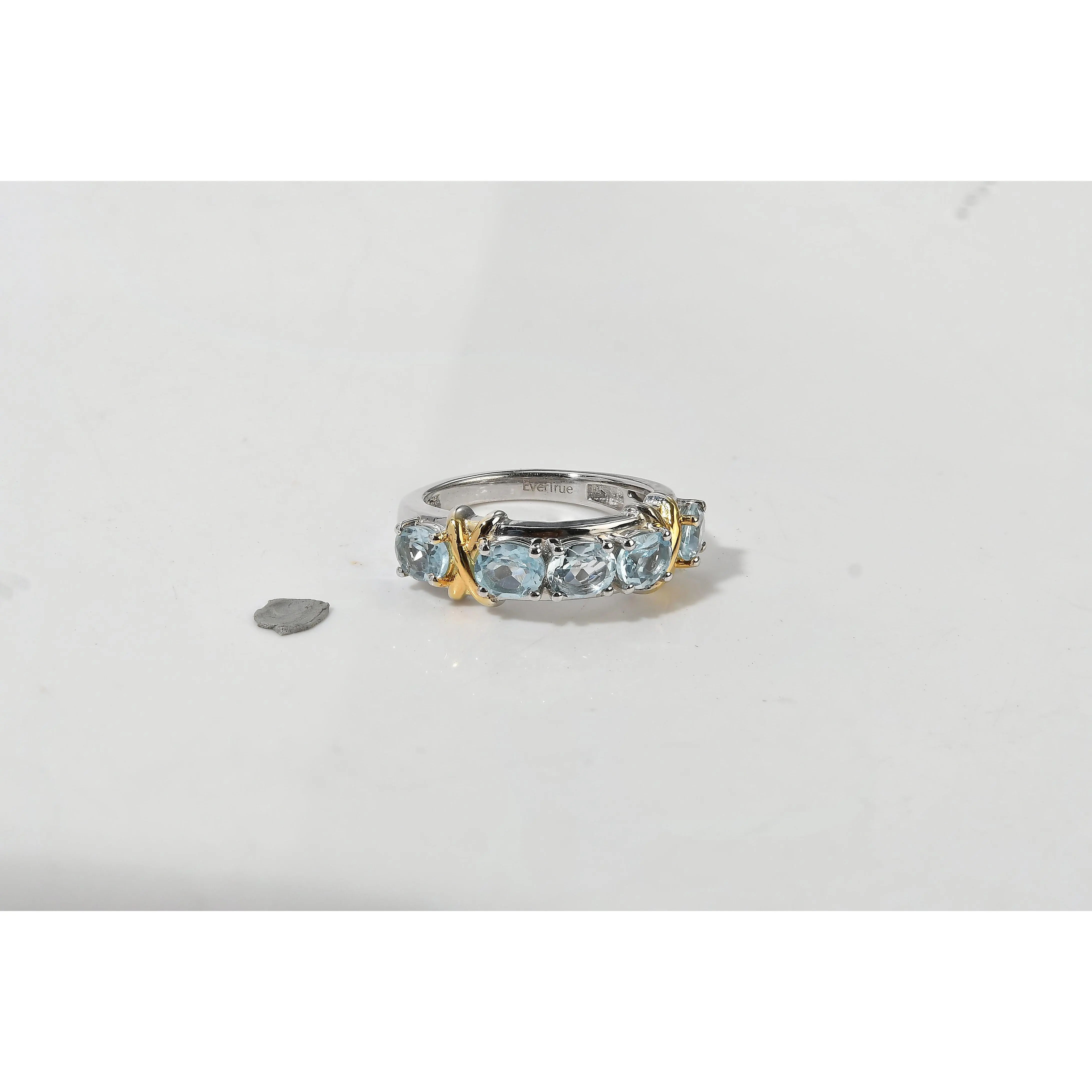 EverTrue African Amethyst Ring in 18K YG Plated and Platinum Bond (Size 10.0) 1.70 ctw