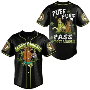 Neko Jerseys Club Puff Puff Pass Scooby A Doobie Baseball Jersey All-Over Print Sport Gift For Him Her Fan Lover