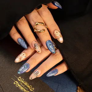 Lovful | Wizardry Wonders Collection Handmade Acrylic Press On Nails | 10PCS Reusable,Salon Quality