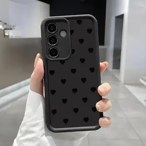 Popular Love Heart Pattern Phone Case, Enhanced Camera Protection, Shockproof Skin-Friendly Touch Soft Cover for Samsung Galaxy S21 S22 S23 S24 S25 S26 Ultra Plus A13 A14 A15 A16 A17 A33 A34 A35 A36 A52 A53 A54 Note20ultra