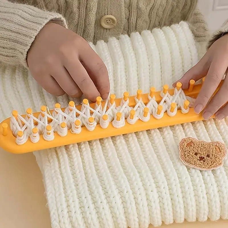 Knitting Tool Yarn Handmade DIY Knitting Machine Sweater Lazy Weaving Scarf Tie Tool Knitting Supplies