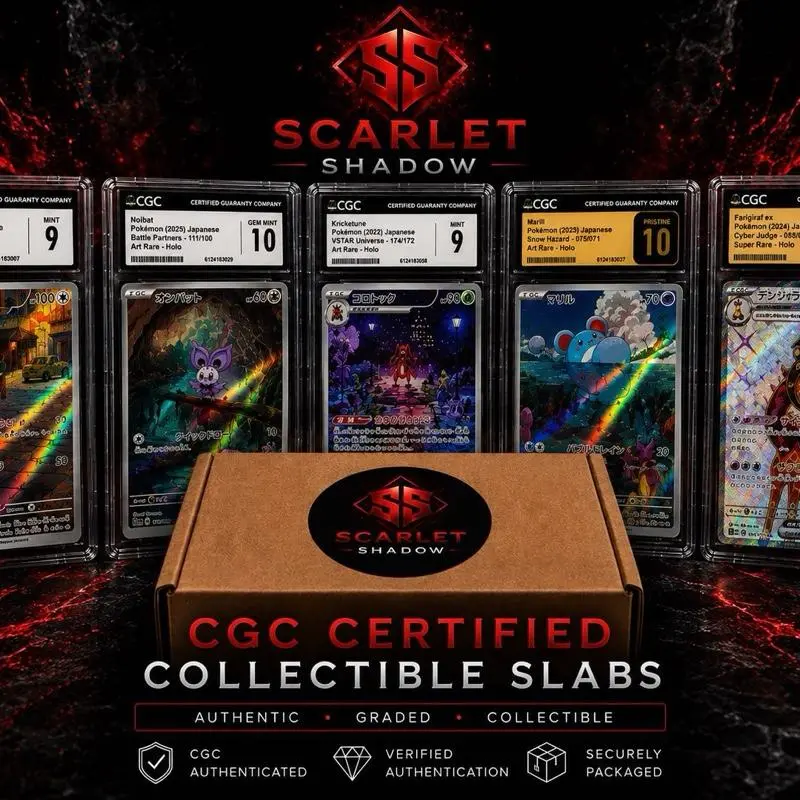Scarlet Shadow CGC Certified Collectible Slabs Japanese Trading Card Sealed Trading Card Set Booster Box