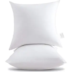 24x24 Pillow Inserts (Set of 2)-  Cotton Covering Down Alternative Throw Pillows White for Couch Bed Sofa