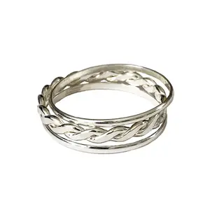 Skinny Bands & Medium Braid Stackable Finger or Thumb Rings