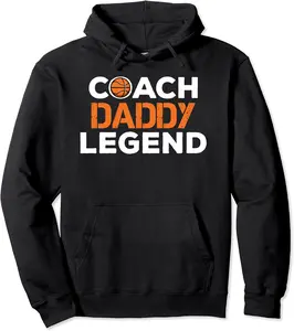 Father Gifts From Daughter Son Coach Daddy Legend Basketball Pullover Hoodie - Viqarfaroo Shop 23B0BR8QD7CN