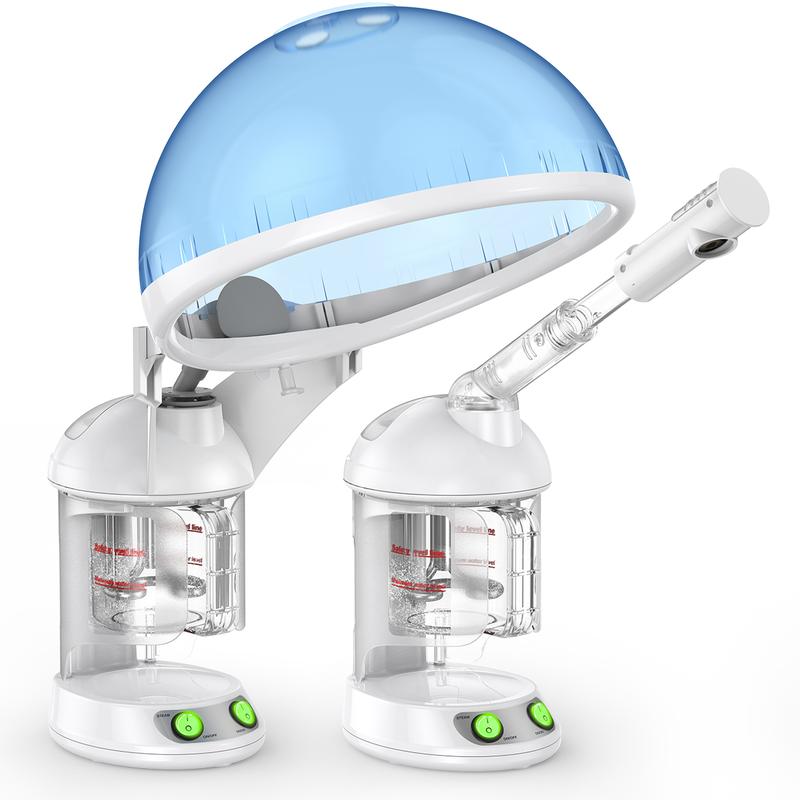 Modofo 2-in-1 Facial Steamer & Hair Steamer, Nano Ionic Professional ...