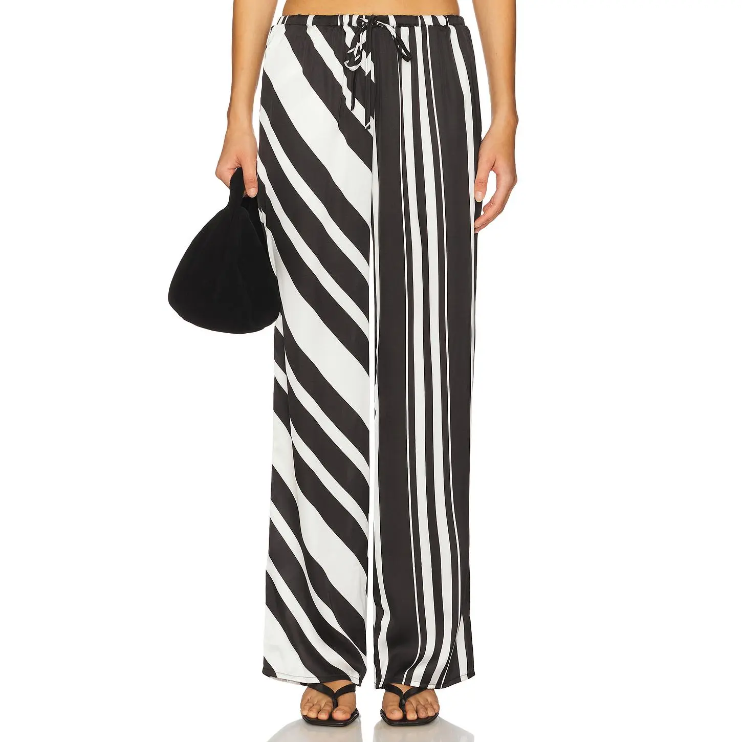 SNDYS Agnes Pant in Black & White