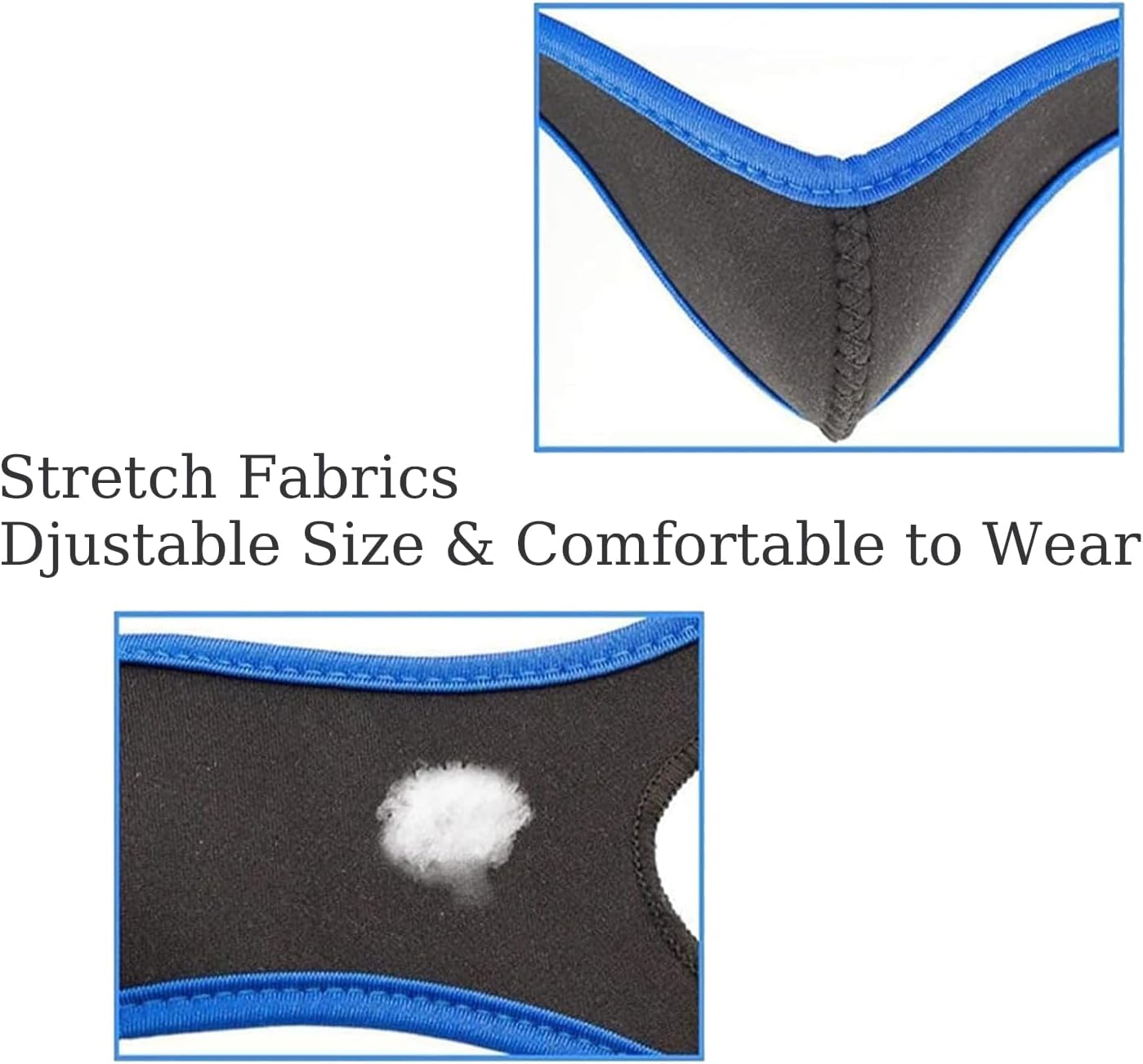 [Upgraded] Anti Snore Chin Strap, Snoring Solution Effective Anti Snore Device, Adjustable and Breathable Stop Snoring Head Band Effective Snore Solution for Excessive Snoring for Men Women, Black Blue