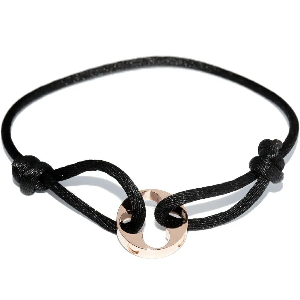 Pre-owned Louis Vuitton 18K Rose Gold (Au750) Small Leather Goods Lien Empreinte Au750 Bracelet