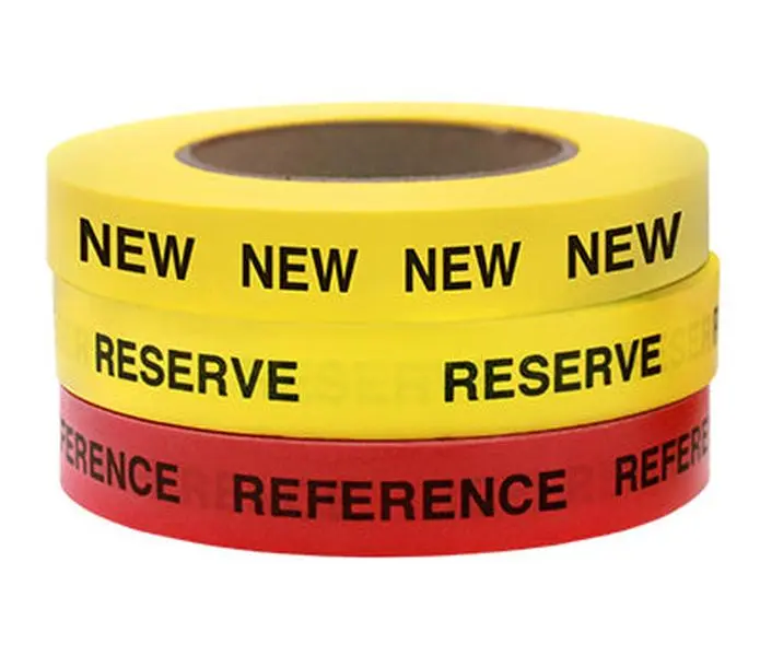 Thick Premium Removable Paper Tape for Libraries with 3 Popular Imprints: 3/4 x 40 yds