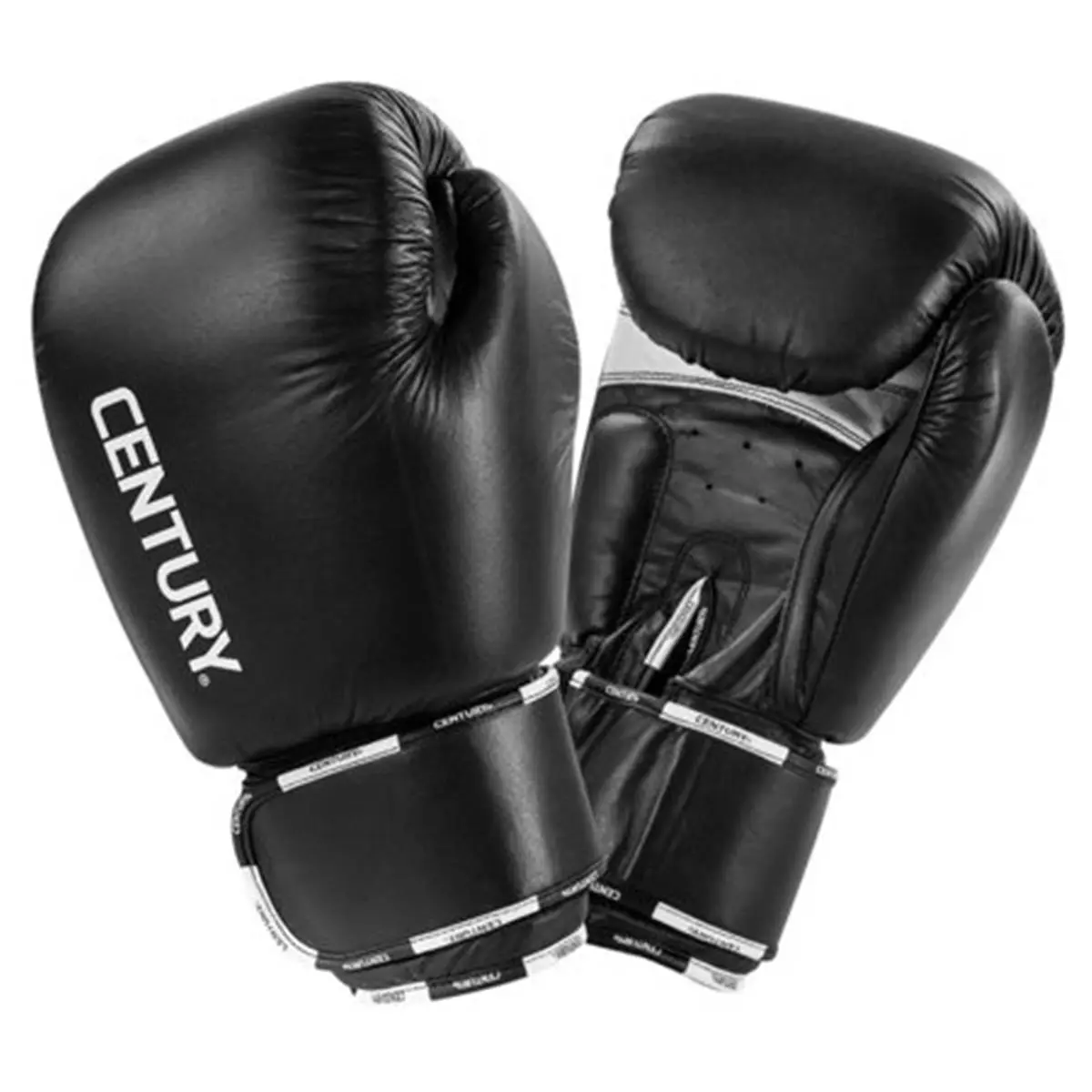 Century Batteries Creed Oversized Leather Boxing Glove for Sparring, 18 Oz with Breathable Nylon Lining, High-Density Latex Foam & Hand Wraps, Black, Breathability