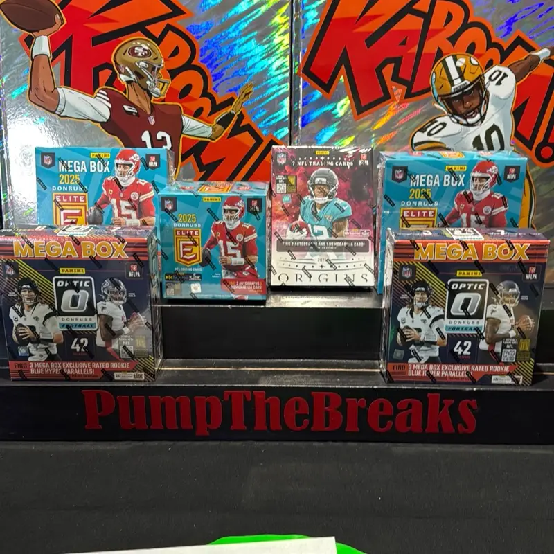 Break #871 2025 Origins Hobby Box, 2025 Donruss Elite Hobby Box, 2-2025 Donruss Elite Blasters, & 2-2024 Donruss Optic Megas