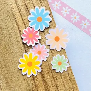 Multicolored Daisy Sticker Pack