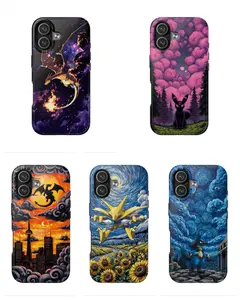 Pokémon Fine Art Masterpieces Compatible with iPhone 7, 8, X, 11, 12, 13, 14, 15, 16 17 & Samsung Galaxy S21, S22, S23 & S24 S25 series Phone Case Cover