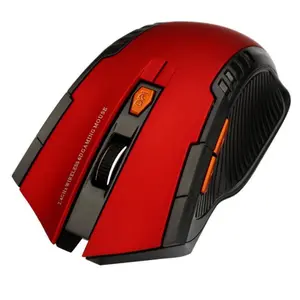 Red and Black Wired Gaming Mouse with LED Lighting