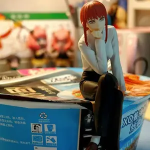 14cm Chainsaw Man Figure Makima Anime Noodle Stopper Figure Model Toys For Girl Birthday Gifts