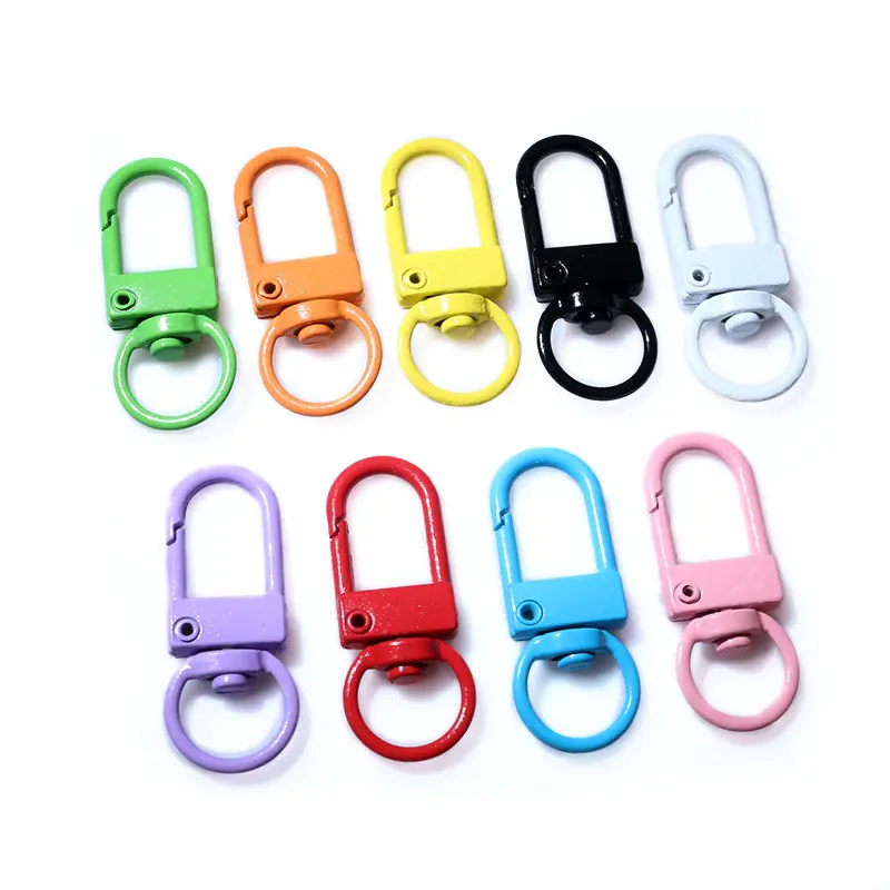 10pcs 33x13mm Lanyard Swivel Snap Hooks Lobster Claw Clasps for Backpack Keychains DIY Jewelry Making Accessories Findings