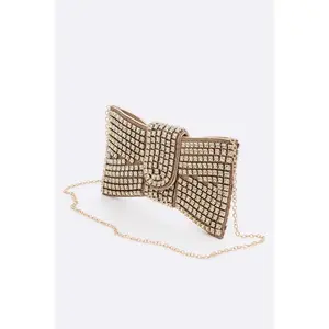 Rhinestone Bowtie Iconic Clutch Bag