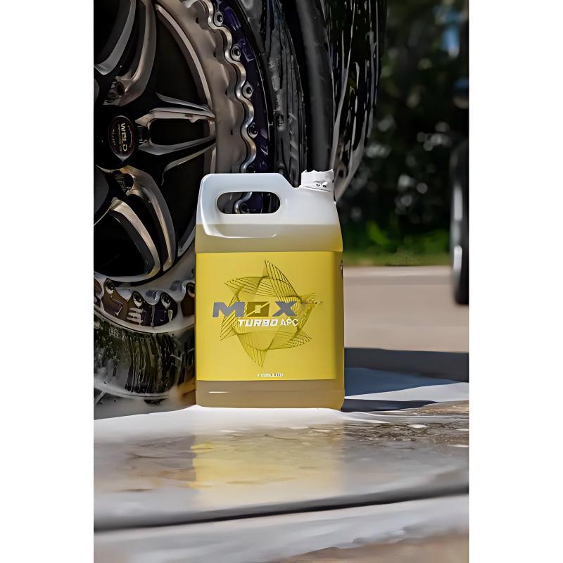 Turbo APC Ultra-Strength All-Purpose Cleaner Concentrate – Maximum-Power Degreaser for Interior, Exterior, Engine Bays, Tires, Wheels, Vinyl, Plastics & More – Professional Grade Formula for Deep Cleaning, High Foaming, and Fast Results