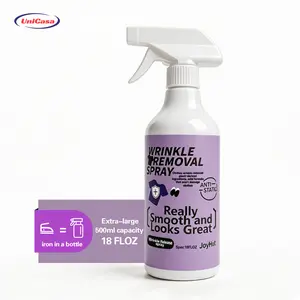 Unicasa Wrinkle Releaser Spray, All In One Formula, Removes Wrinkles, Static and Odor Eliminator, Crisp Linen Scent, 500ml，（Pure cotton works best）