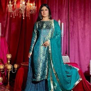 Eid Luxury Jamawar Gharara Set – 3PC (Size M)