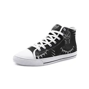BlackXPanther (Unisex High Top Canvas Shoes)