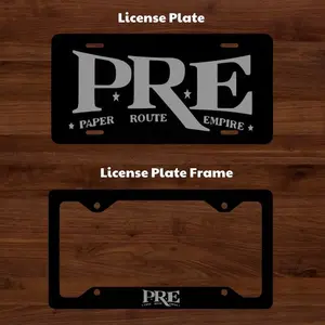 Young Dolph P.R.E License Plate & Plate Frame Car Decor Accessories Easy Install