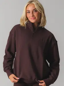 ACTA Half-Zip Pullover - Relaxed Fit, Soft Heavyweight Fabric, Minimalist Silhouette, Ribbed Cuffs, Structured Collar, Half-Zip Detail