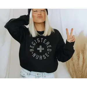 Registered Nurse Sweatshirt, RN, Nurse Crewneck, Nursing Student Gift, Nurses Shirt, Registered Nurse Shirt