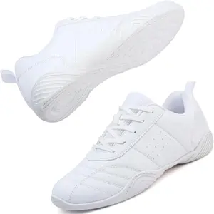 Cheer Shoes Girls Kids Youth White Cheerleading Shoe Sneakers Athletic Training Dance Walking
